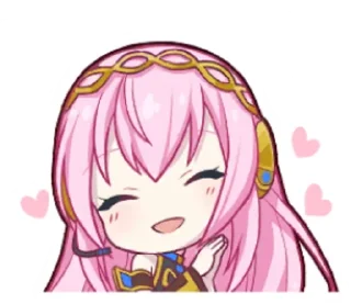 😽 emoji Megurine Luka Telegram sticker 13 of 13