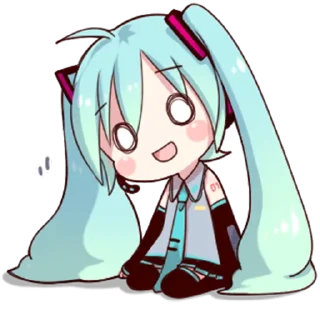 😀 emoji HATSUNE MIKU @Nekostickerss Telegram sticker 21 of 25