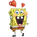 😍 emoji SpongeBob  @stickers4 Telegram sticker 8 of 21