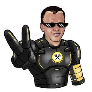😎 emoji ⚒ ШАХТЕР СОЛИГОРСК ⚒ Telegram sticker 9 of 24
