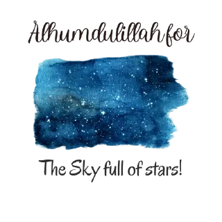 🌃 emoji @AlTawwabeen - Alhumdulillah Telegram sticker 4 of 57