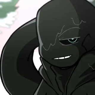 ⚫️ emoji • Nightmare Sans • by : @Undertale_Stickers Telegram sticker 5 of 42
