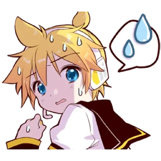 😥 emoji HATSUNE MIKU @Nekostickerss Telegram sticker 15 of 25