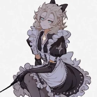 🥵 emoji Альбедо гей Telegram sticker 15 of 46