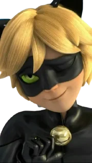 😺 emoji Cat Noir -  Miraculous : @Characters_stickers Telegram sticker 6 of 25
