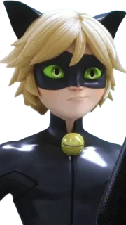 😺 emoji Cat Noir -  Miraculous : @Characters_stickers Telegram sticker 10 of 25