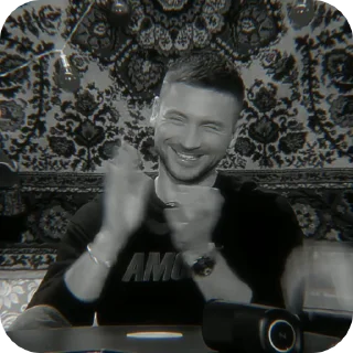 🌟 emoji ЧБ Сергей Лазарев @h9lPs1 Telegram sticker 10 of 33