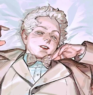 🌟 emoji good omens: Aziraphale Telegram sticker 3 of 55