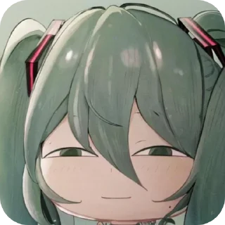 👍 emoji Мику захватит мир Telegram sticker 18 of 120
