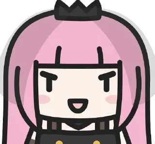 😏 emoji Mori Calliope Telegram sticker 20 of 120