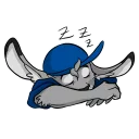 😴 emoji Bunny Telegram sticker 20 of 59