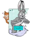 🙀 emoji Bunny Telegram sticker 23 of 59