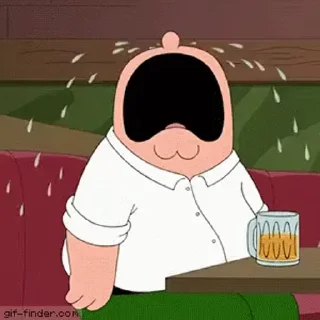 😢 emoji 'Family Guy | @iStickerLand, Telegram sticker 19 of 50