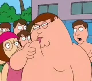 😐 emoji 'Family Guy | @iStickerLand, Telegram sticker 16 of 50