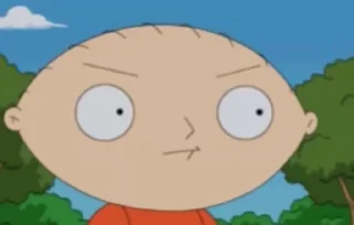 😐 emoji 'Family Guy | @iStickerLand, Telegram sticker 20 of 50