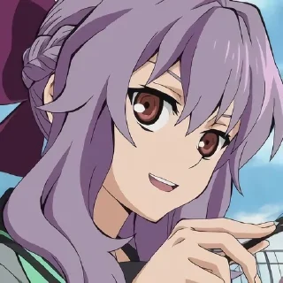 🌟 emoji ✠ Shinoa Hiiragi ※ @KesitoMania Telegram sticker 15 of 80