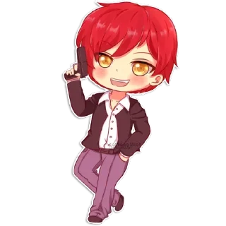 🔫 emoji Akabane karma Telegram sticker 10 of 50