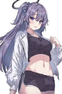 🌟 emoji Hayase Yuuka ¤ @KesitoMania Telegram sticker 10 of 64