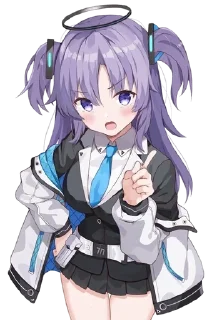 🌟 emoji Hayase Yuuka ¤ @KesitoMania Telegram sticker 12 of 64