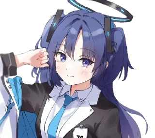 🌟 emoji Hayase Yuuka ¤ @KesitoMania Telegram sticker 19 of 64