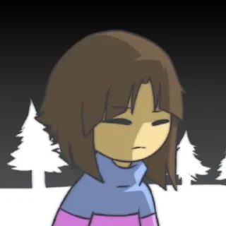 💜 emoji •/ Frisk /• by : @Undertale_Stickers Telegram sticker 5 of 38