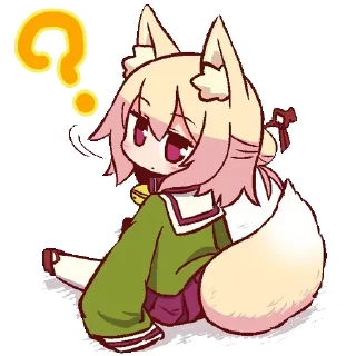 ❓ emoji Kitsune | @Onishiki @OniGP Telegram sticker 11 of 89