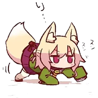 😶 emoji Kitsune | @Onishiki @OniGP Telegram sticker 20 of 89