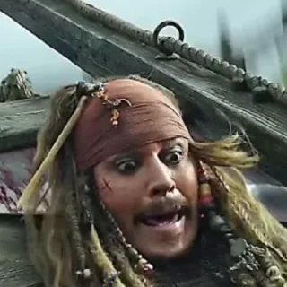 😱 emoji Captain Sparrow Telegram sticker 23 of 93