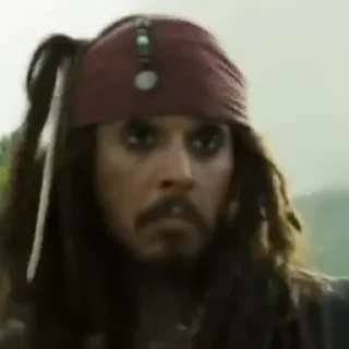 😟 emoji Captain Sparrow Telegram sticker 14 of 93