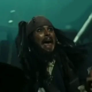 😨 emoji Captain Sparrow Telegram sticker 16 of 93