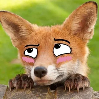 😳 emoji Лисий рай 🦊 Telegram sticker 21 of 47