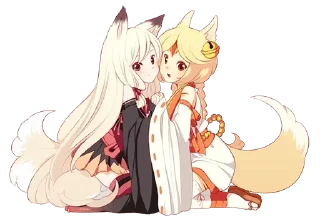 👩‍❤️‍👩 emoji Лисий рай 🦊 Telegram sticker 18 of 47