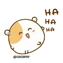 🤣 emoji Hamster Bean 🐹@MochaStickers Telegram sticker 9 of 10
