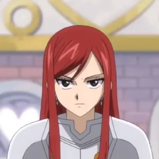 😓 emoji Erza Scarlet 🎥 @RealmOfTheFuture Telegram sticker 3 of 64