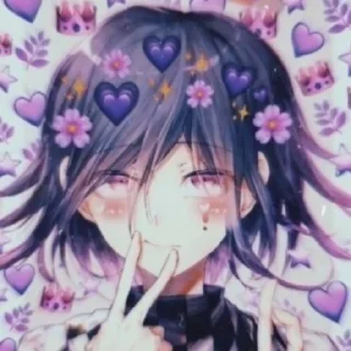 🖤 emoji Kokichi Oma Telegram sticker 12 of 51
