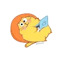 💻 emoji Happy Kitty😺-@MochaStickers Telegram sticker 17 of 45