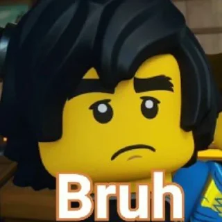 Sticker from Ninjago "bruh" @Il_Ninja_Verde