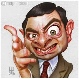 😁 emoji Mr bean Telegram sticker 6 of 8