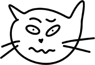 🤨 emoji Risovani kisik Telegram sticker 5 of 17