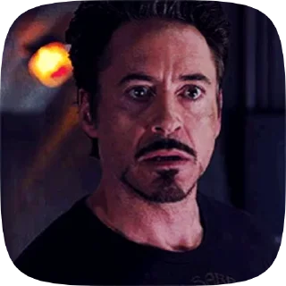 🥹 emoji Tony stark Telegram sticker 11 of 41