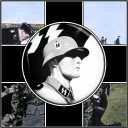 Sticker from Third Reich flags
