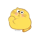 🤔 emoji Happy Kitty😺-@MochaStickers Telegram sticker 23 of 45
