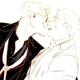Sticker from good omens: Aziraphale