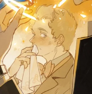 🌟 emoji good omens: Aziraphale Telegram sticker 6 of 55