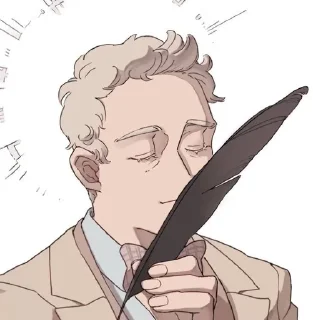 🌟 emoji good omens: Aziraphale Telegram sticker 20 of 55