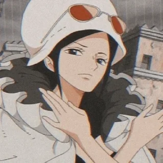 😕 emoji Nico Robin:) (mood5) Telegram sticker 5 of 82