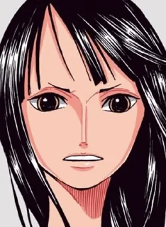 😕 emoji Nico Robin:) (mood5) Telegram sticker 10 of 82