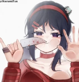 🔪 emoji 🔪🩸 | Crazy Mita @KurumiFan Telegram sticker 13 of 120