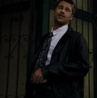 🕵 emoji Brad Pitt Se7en Telegram sticker 6 of 75