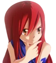 😶 emoji Erza Scarlet-Sama Telegram sticker 19 of 28